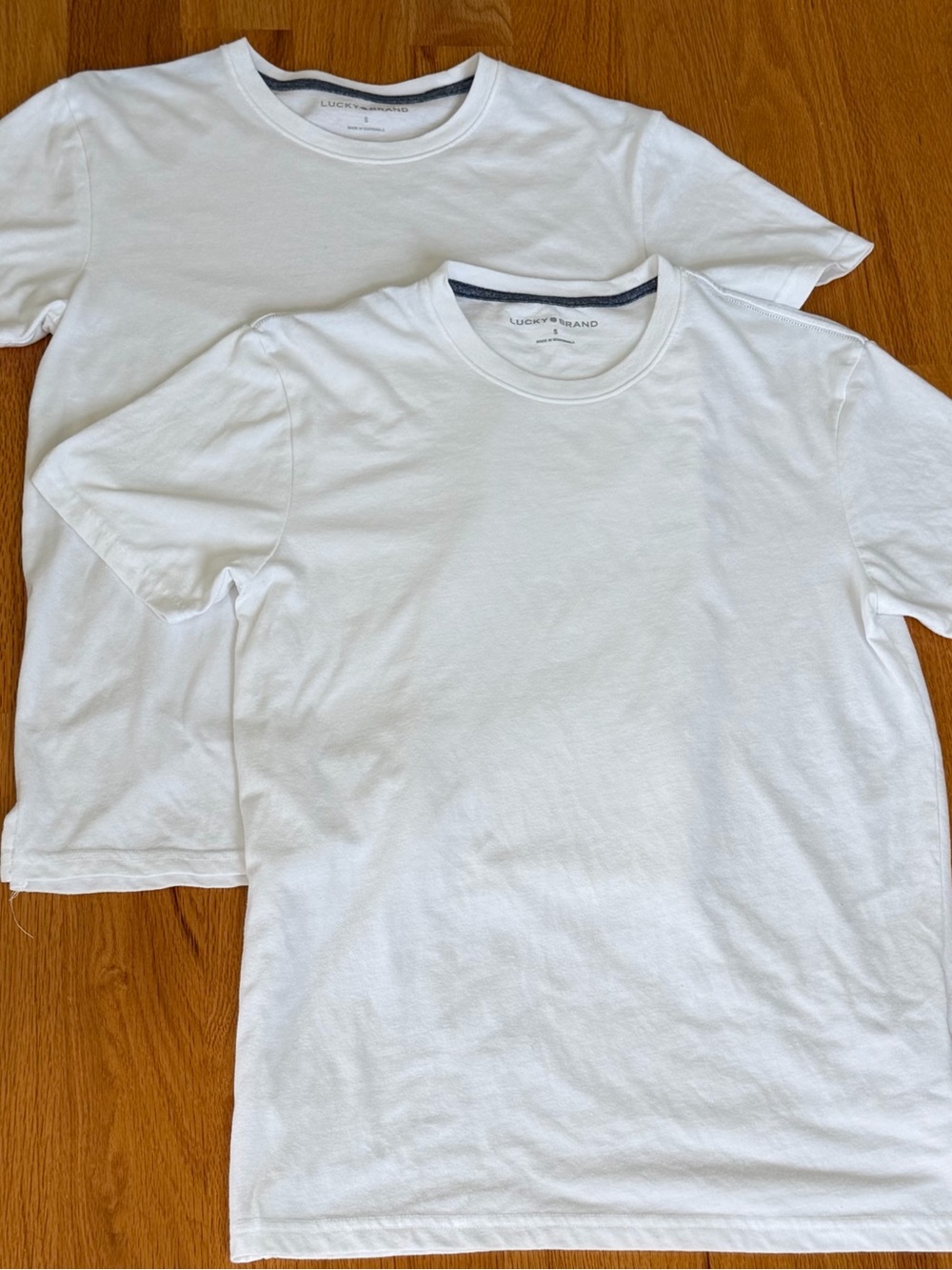 Lucky Brand T-Shirts Men’s Size Small White LOT OF 2
